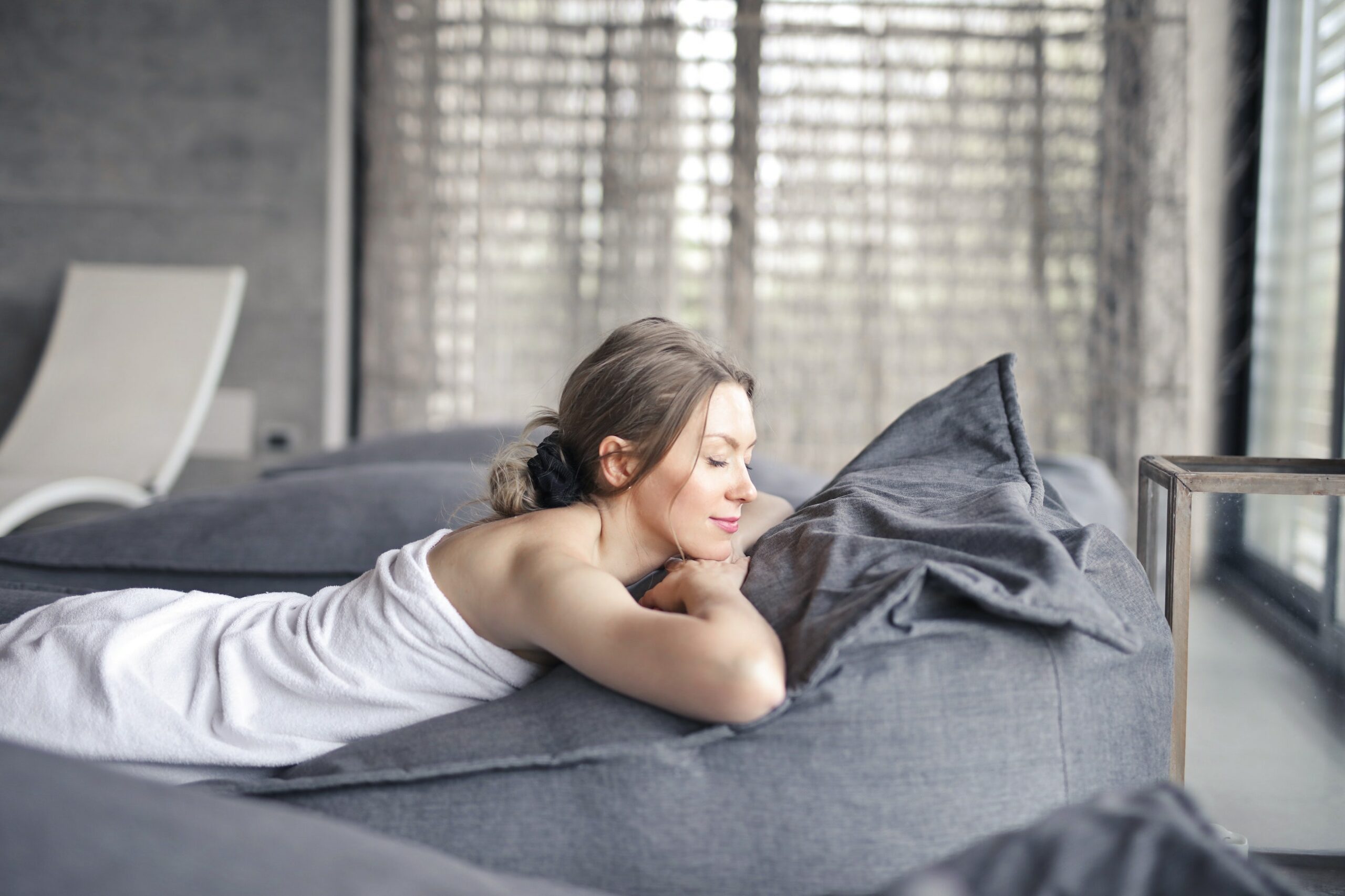 woman relaxing at spa